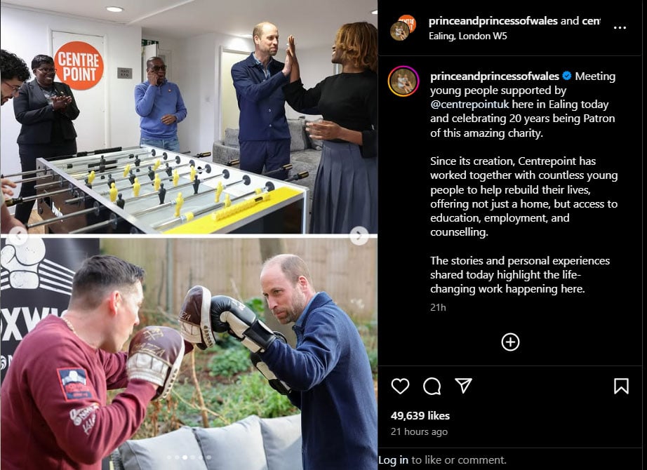 Prince William is channeling his inner Muhammad Ali