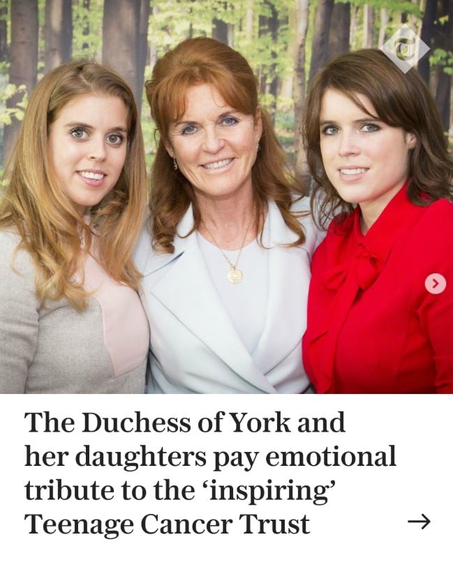 Sarah Ferguson takes a stand for noble cause with daughters