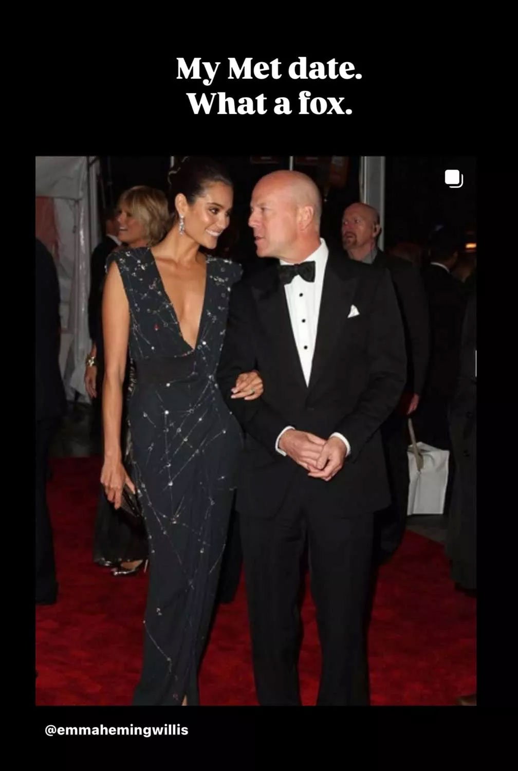 Bruce Willi's wife Emma shares throwback moment from 2009 Met Gala