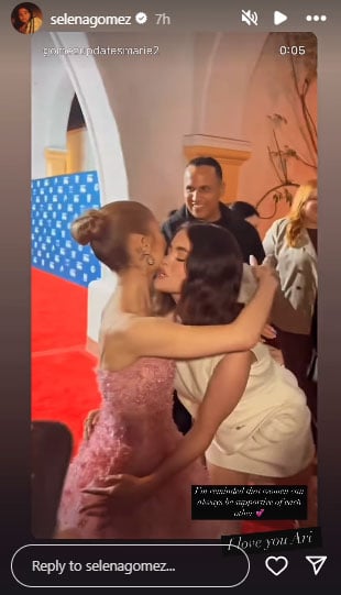 Selena Gomez Cheers on Ariana Grande, Taylor Swift in rare shout