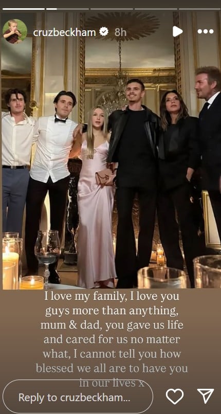 David, Victoria Beckham son Cruz makes rare comments in the middle of the Brooklyn drama