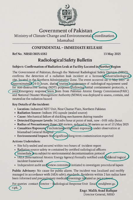 The grammatical and formatting errors in the forged document.