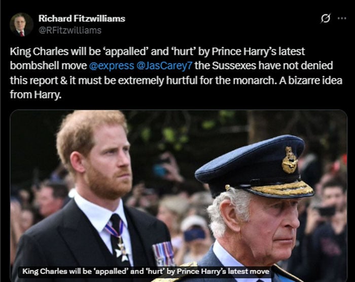 King Charles horrified as Prince Harry takes drastic step: clear gesture of enmity