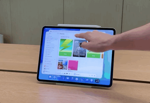 iPados 26 Flick Gestus
