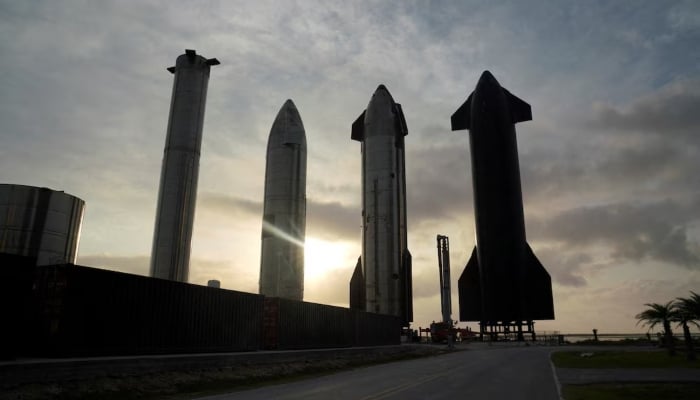 Starship -Prototypes are depicted on SpaceX South Texas -Launching Place in Brownsville, Texas, USA, May 22, 2022. -Reuters