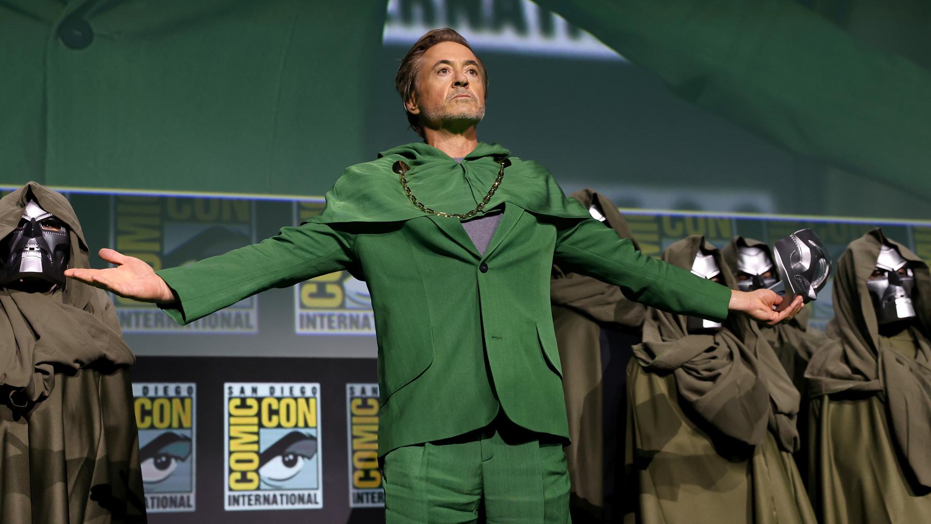 Robert Downey JR reveals himself as a doctor's downfall for a happy crowd at San Diego Comic-Con 2024