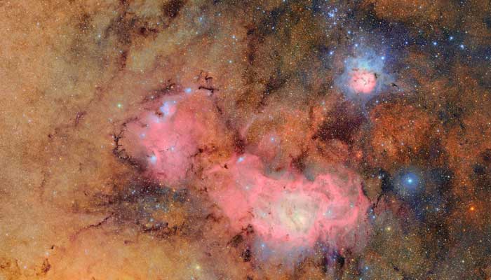 The trifid fog and lagoon Nebula - Stjernes Nursery within our Milky Way - can be seen in an unprecedented detail. - Vera C Rubin Observatory/AFP