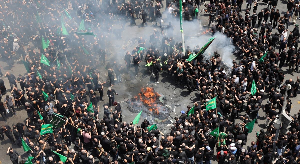Iranian mournful attending a ceremony to mark Ashura in Tehran, Iran, on July 6, 2025. - Reuters