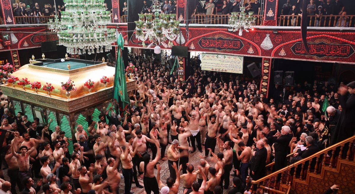 Iranian mournful attending a ceremony to mark Ashura in Tehran, Iran, on July 6, 2025. - Reuters