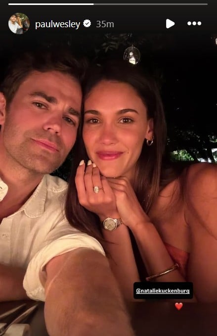 Paul Wesley announces commitment to girlfriend Natalie Kuckenburg