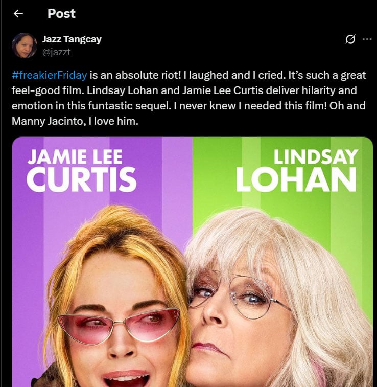 Critics will be honest about Freakier Friday