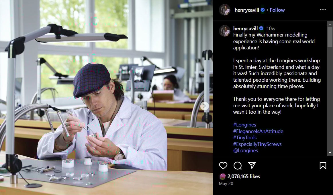 Henry Cavill becomes honest over fame on social media