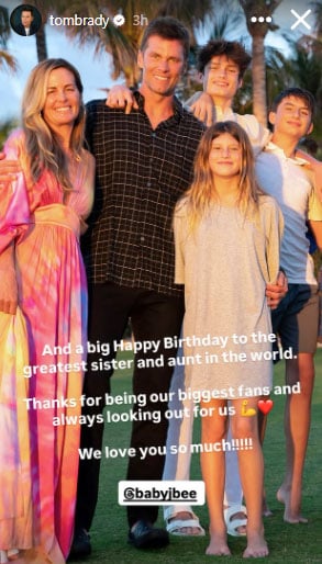 Tom Brady marks his special day with children