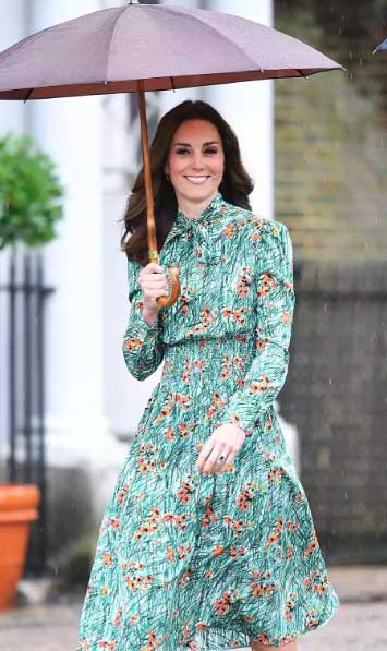 Before Meghan: How Harry stood next to William and Kate in the rain