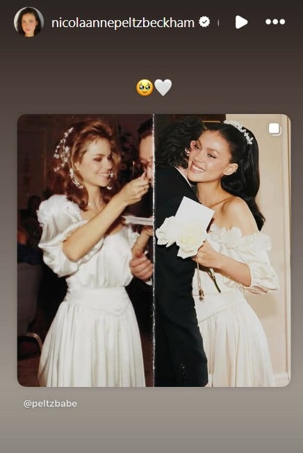 Nicola Peltz reworked her mothers wedding dress for lifting renewal