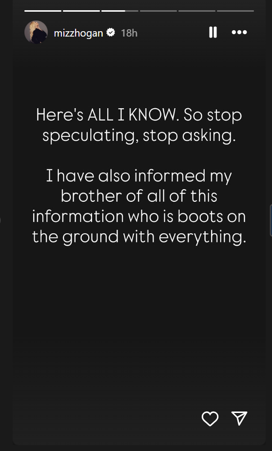 Brooke Hogan Raises New Speculations about Father Hulk Hogan's death