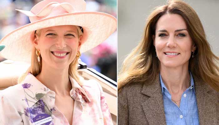 Lady Gabriella Kingston (left) and Kate Middleton