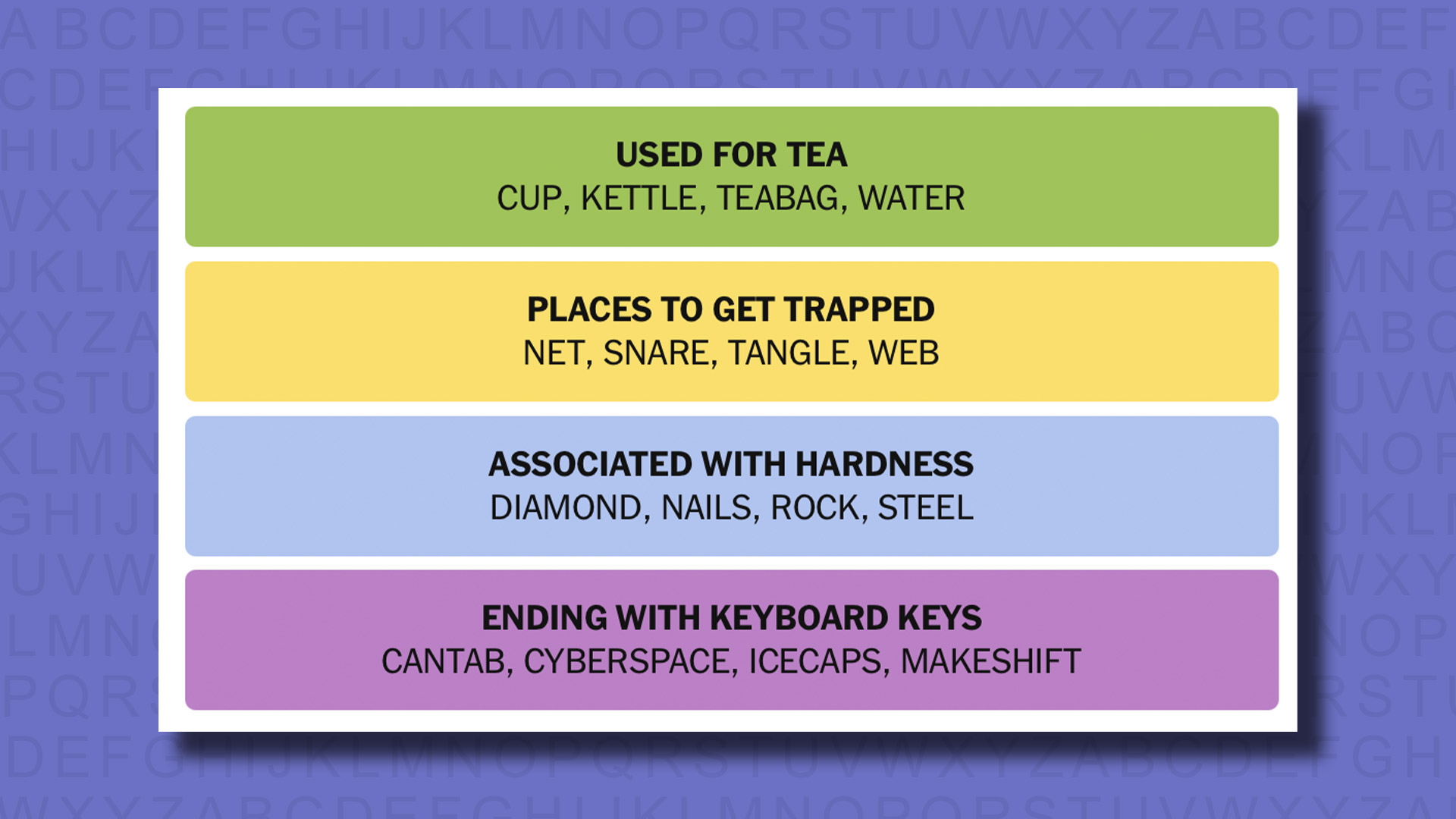 New -Connections Reply to Games 809 on a purple background