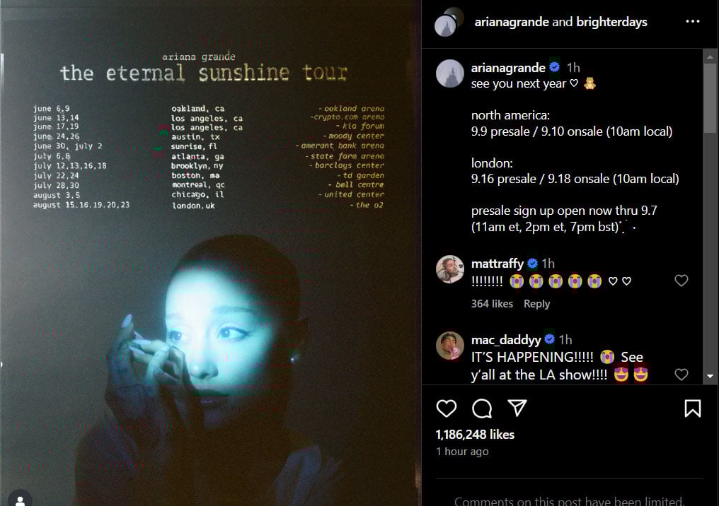 Ariana Grande gives fans what they have been waiting for years