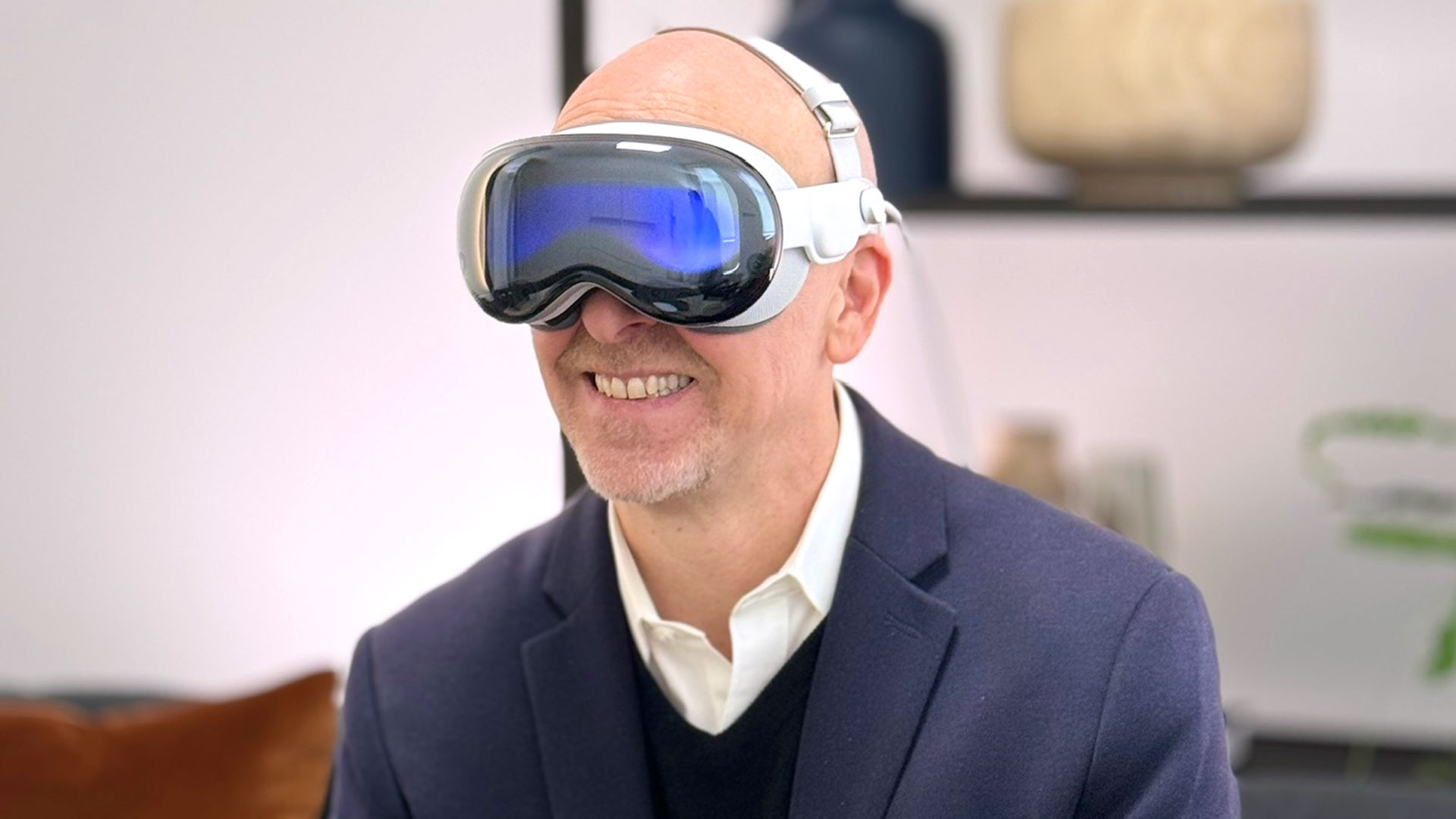 Lance Ulanoff Wearing Apple Vision Pro