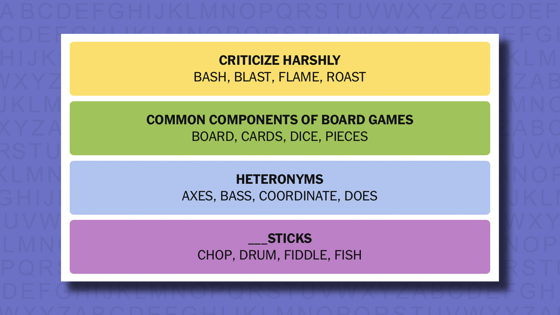 New -Connections Reply to Games 812 on a purple background