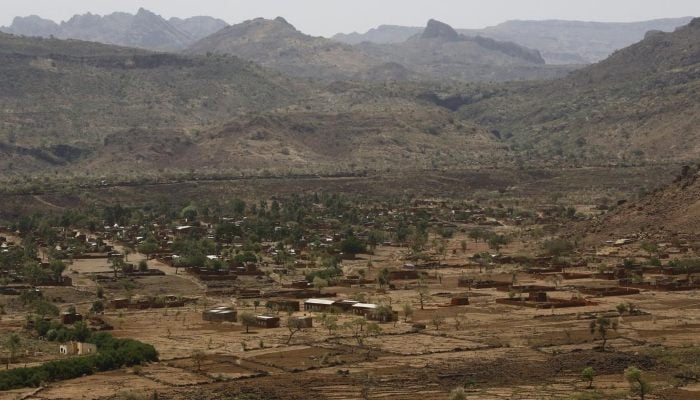 The village of Tarasin is in the Jebel Marra area in Sudan, June 19, 2017. - AFP
