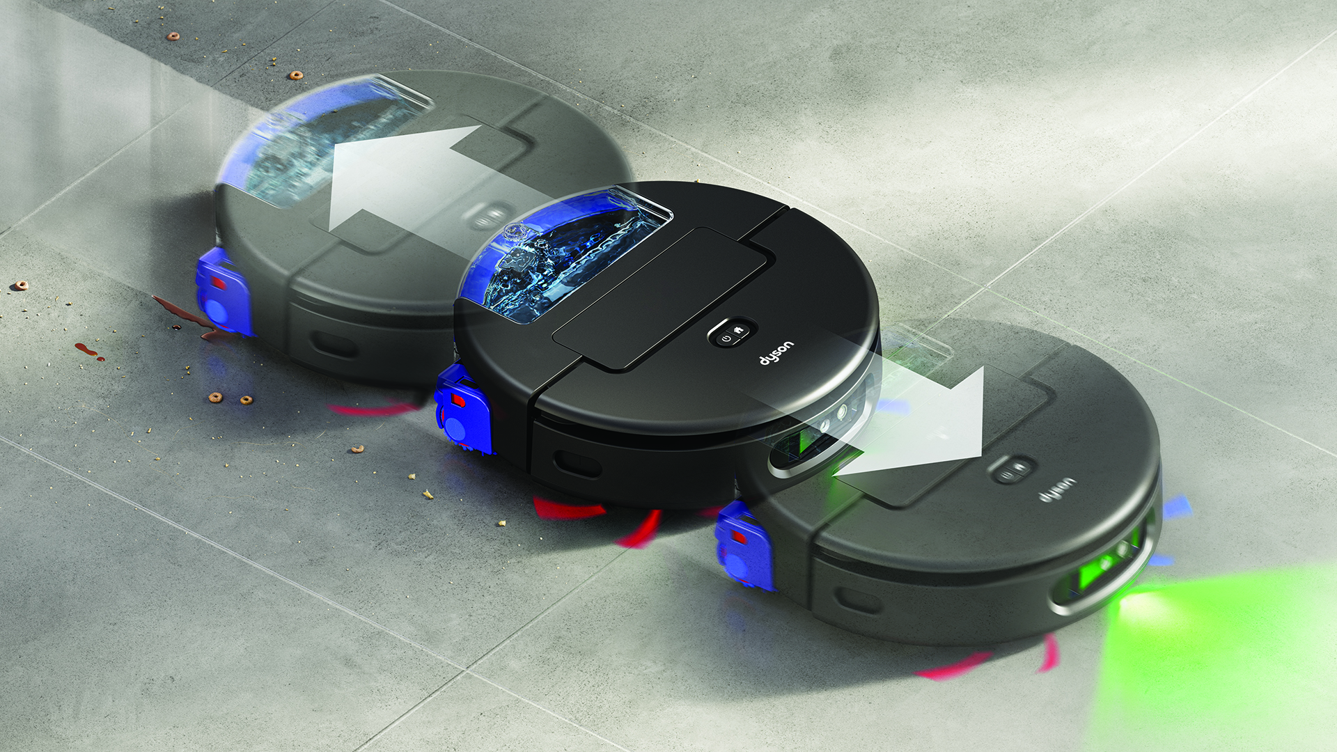 Graphics that show the place+scrub moving back and forth over a stain