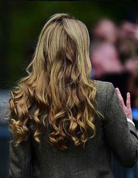 Kate Middleton depicted during his London -Visit