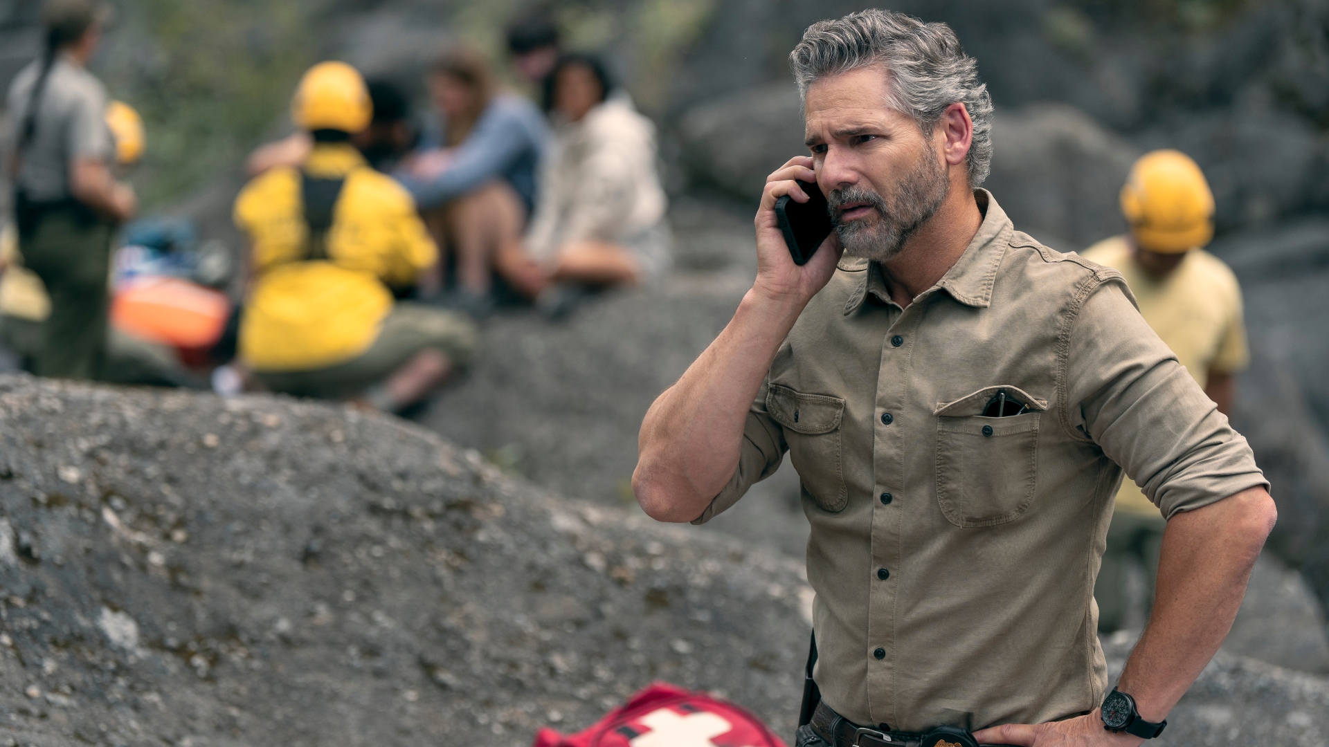 Kyle talking on the phone in untamed season 1