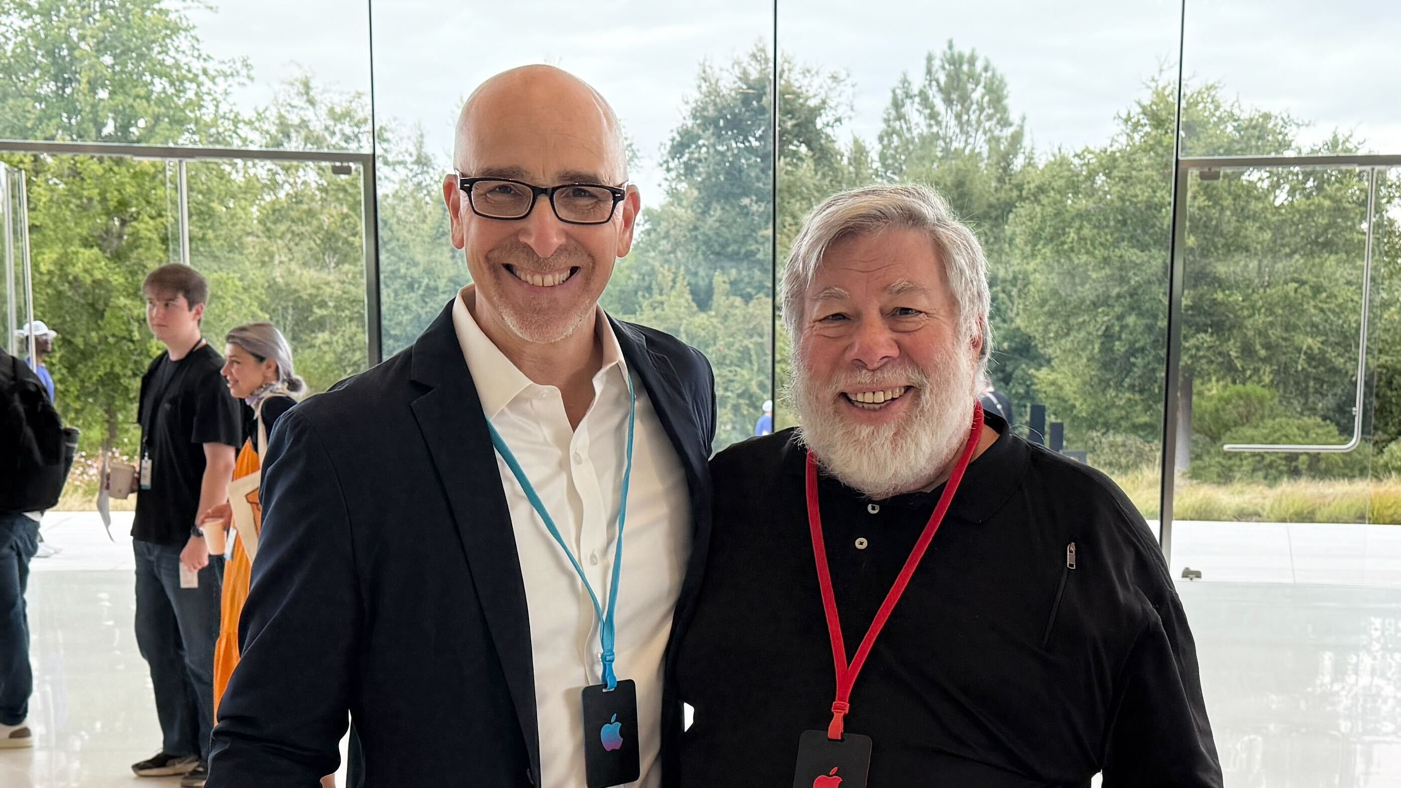 Apple Park Photo - Lance and Steve Wozniak
