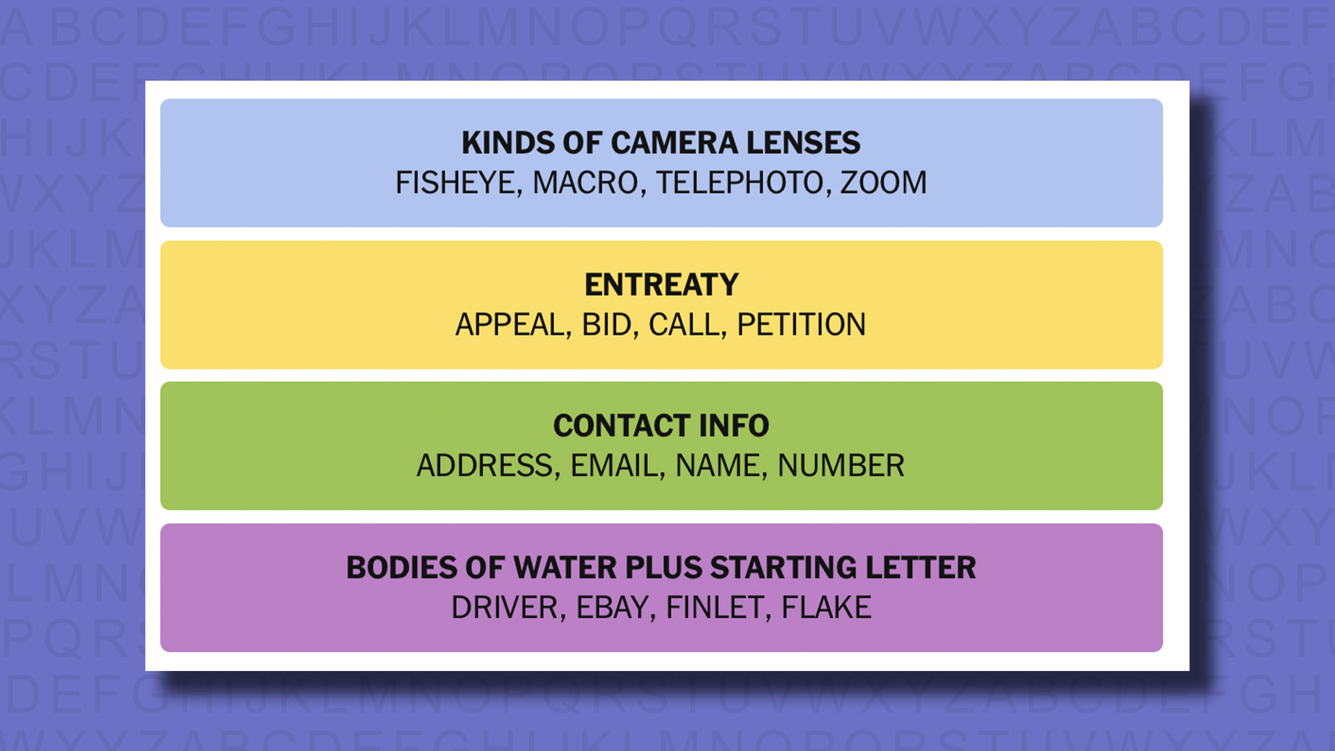 New -Connections Reply to Games 824 on a purple background