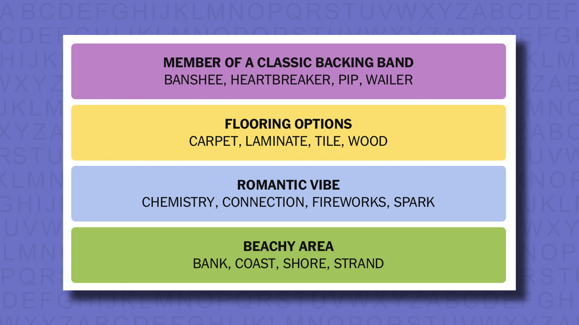 New -Connections Reply to Games 827 on a purple background