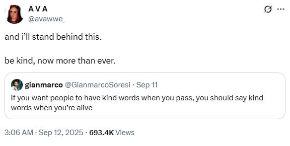 Ava Raine fired over comments about Charlie Kirk?