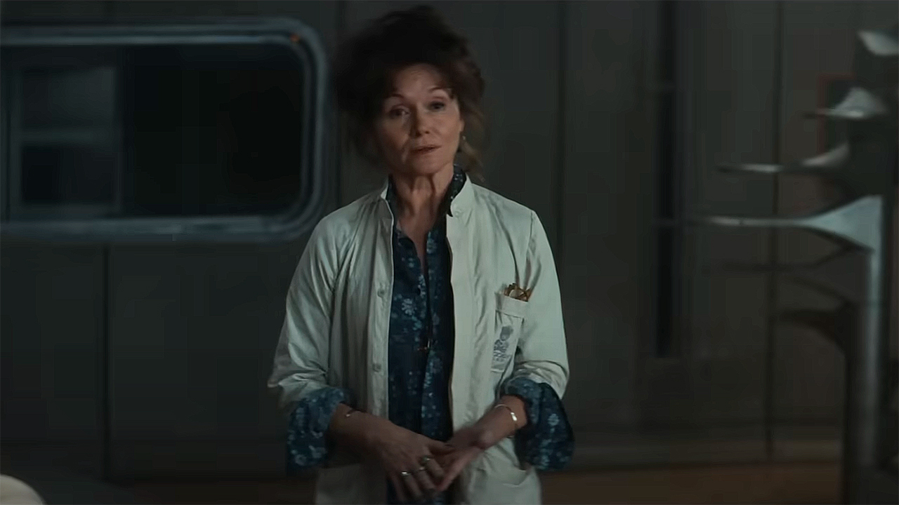 Lady Sylvia stands in a laboratory in Alien: Earth Episode 6