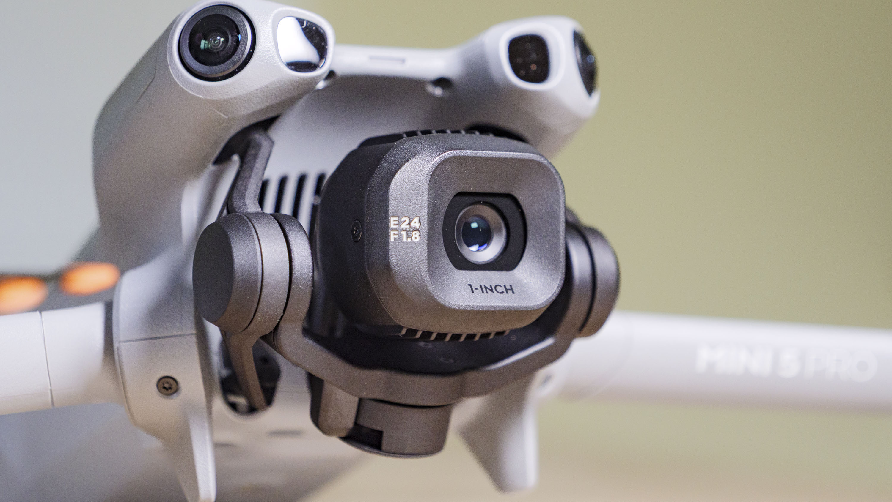 Close-up of the DJI Mini 5 Pro's camera