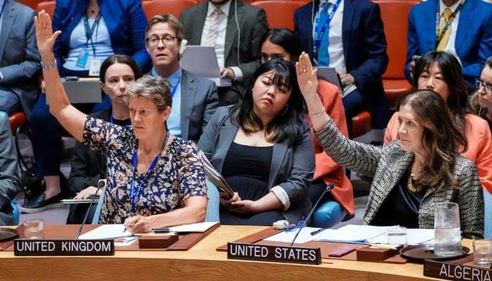 Members of the UN Security Council vote against a decision that would permanently lift the UN sanctions against Iran at the UN Headquarters in New York City, USA, September 19, 2025. - Reuters