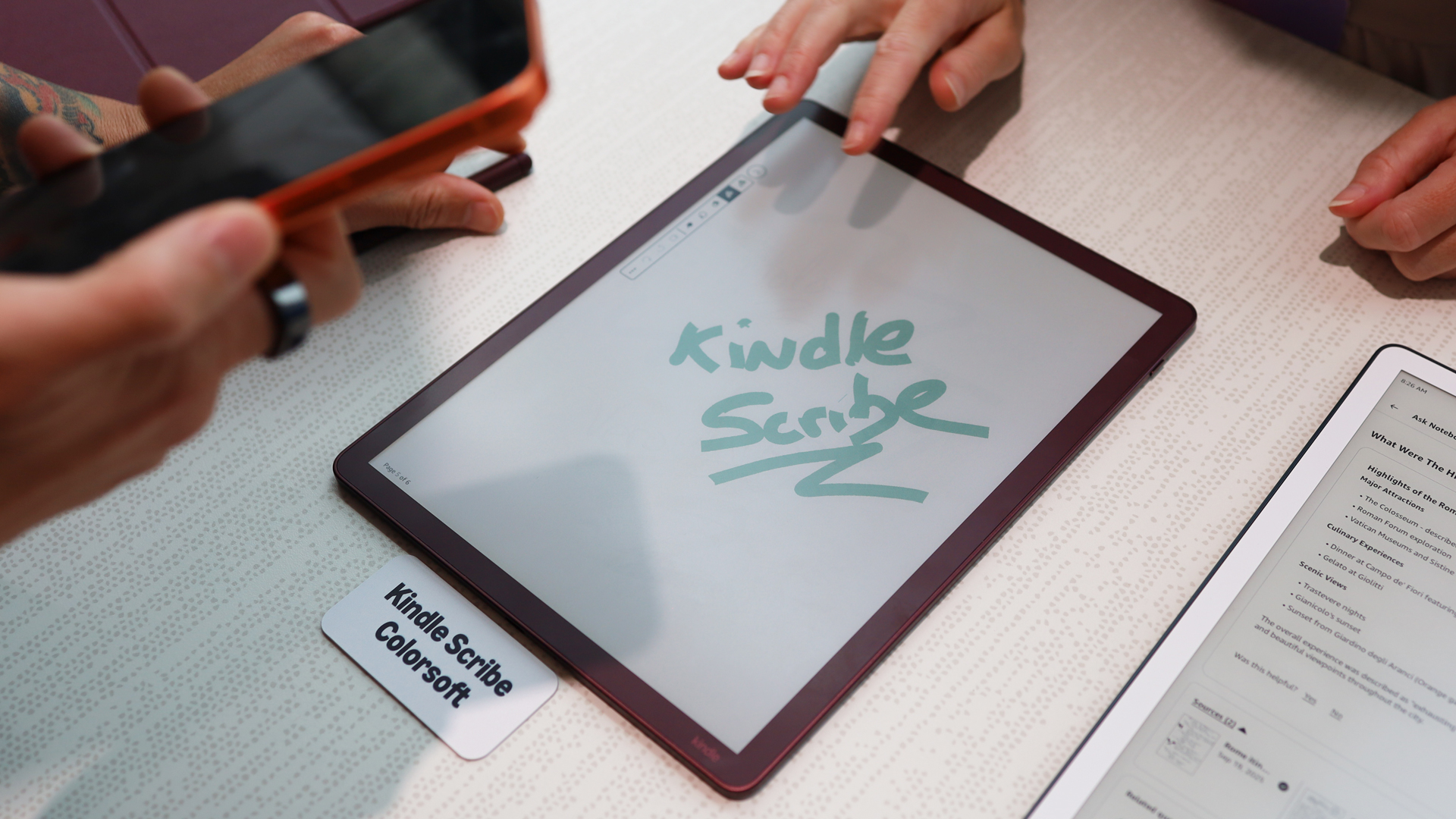 Amazon Kindle Scribe Colorsoft hands on
