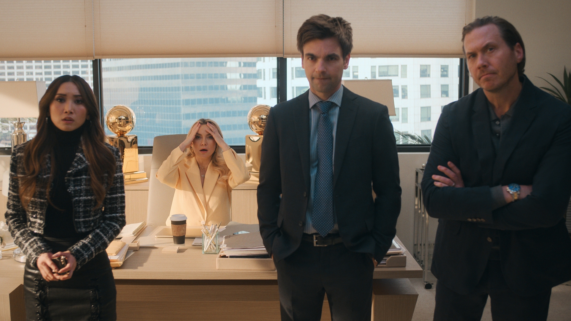 Isla and her team are in her office in running point