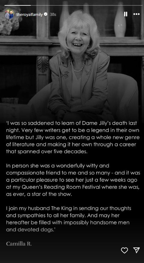 Queen Camilla becomes emotional in new statement