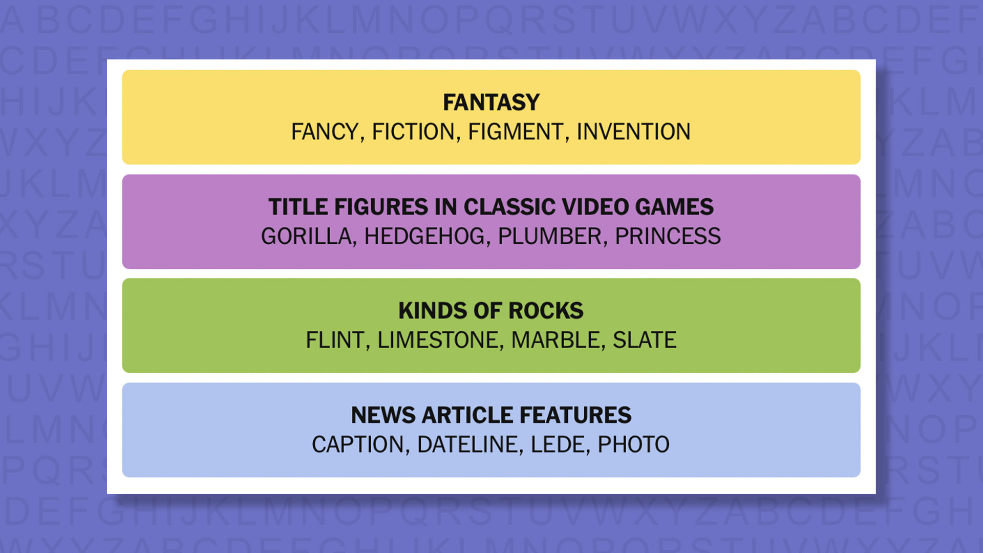 New -Connections Reply to Games 851 on a purple background