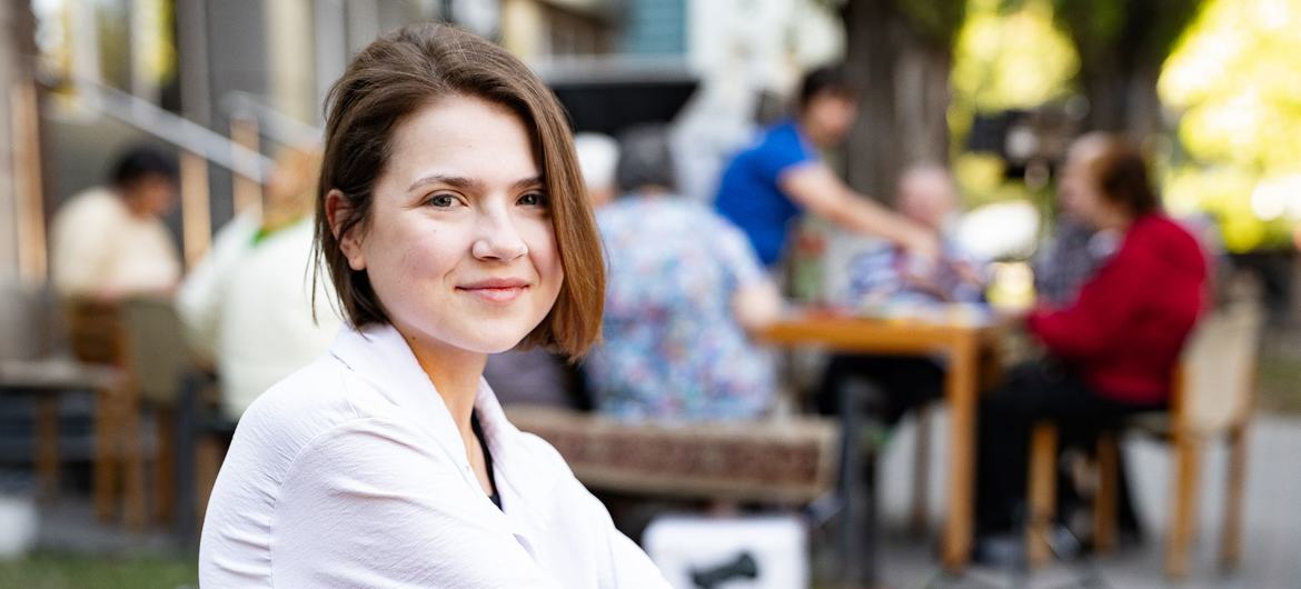 The center in Chișinu offers Margo a safe place to share his experiences and find support.