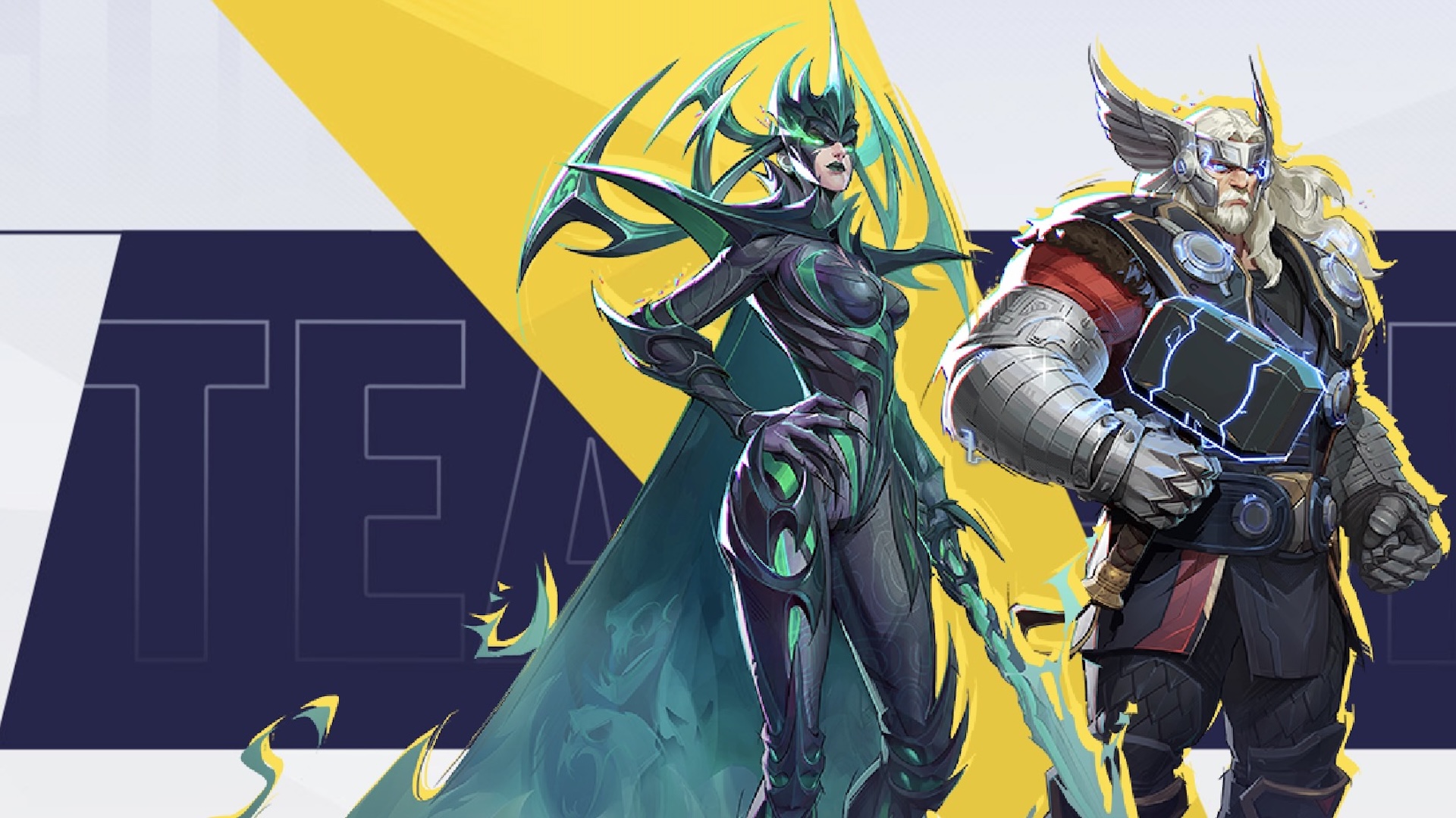 Thor and Hela stand side by side