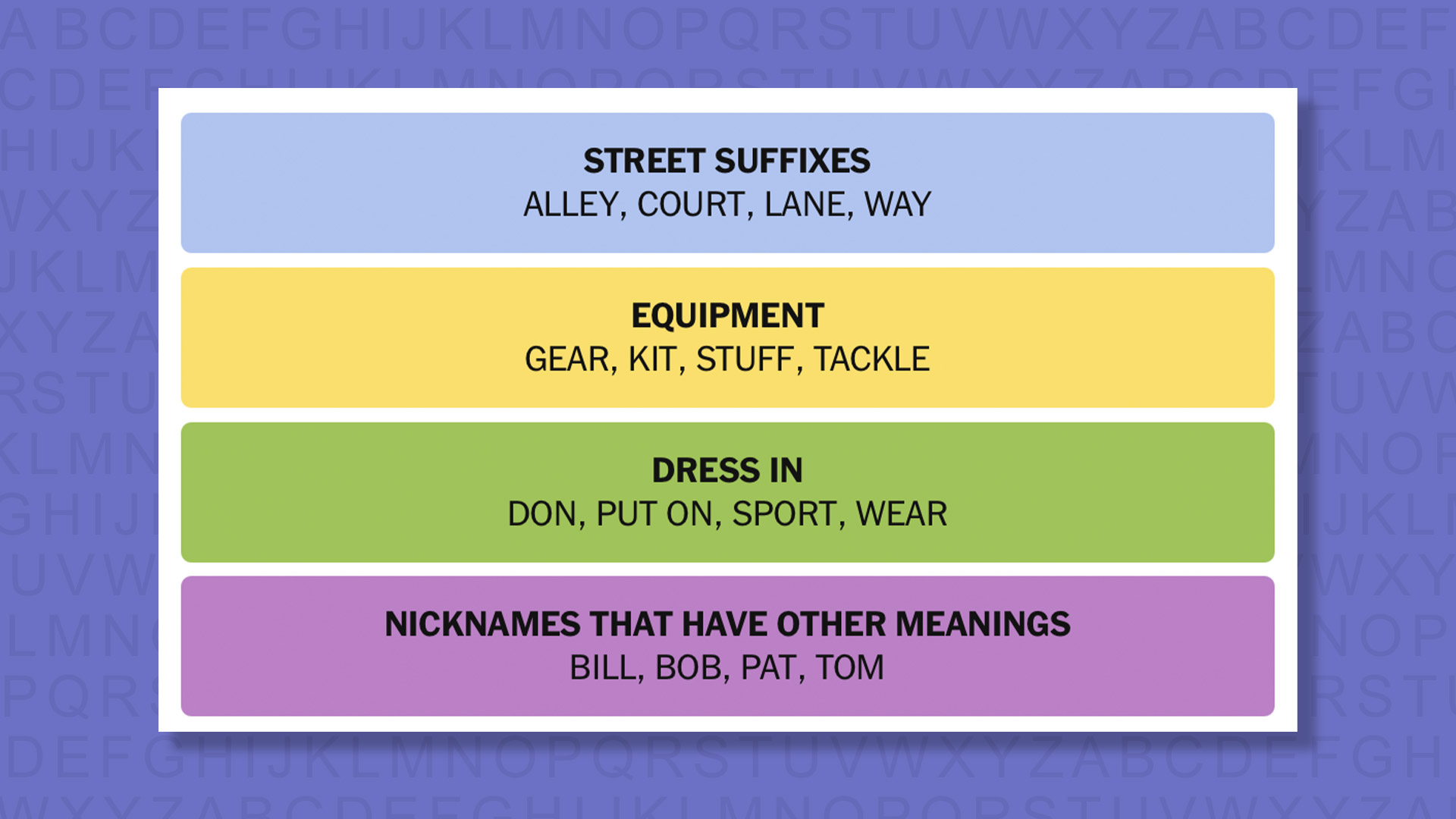 New -Connections Reply to Games 853 on a Purple Background