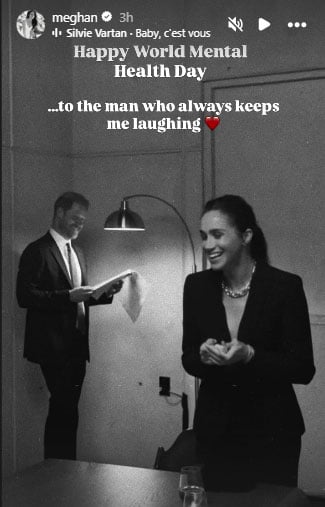 Meghan shares sincerely message to Harry holding her smiling