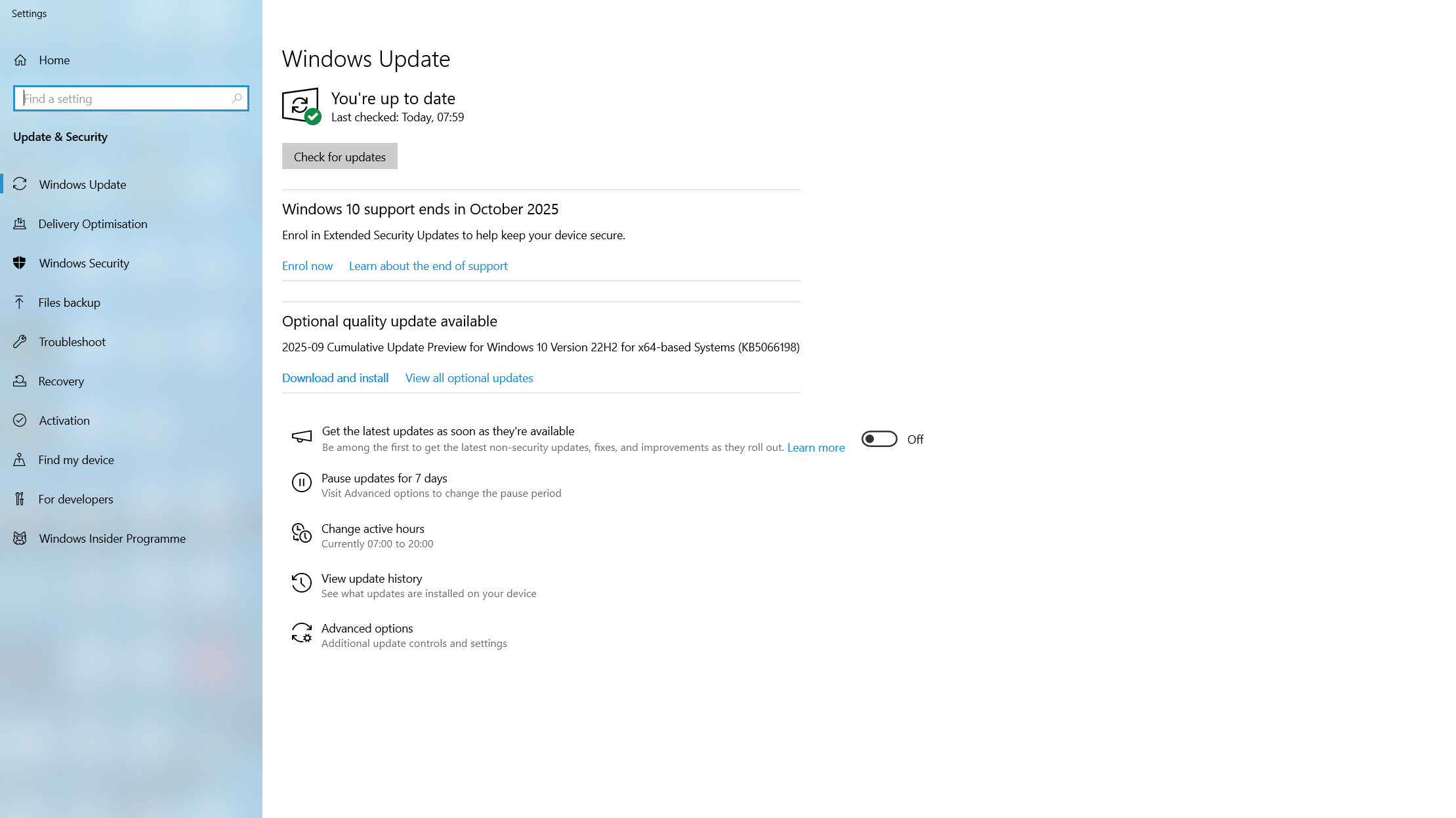 Windows 10 Expanded Support Updates Enrollment