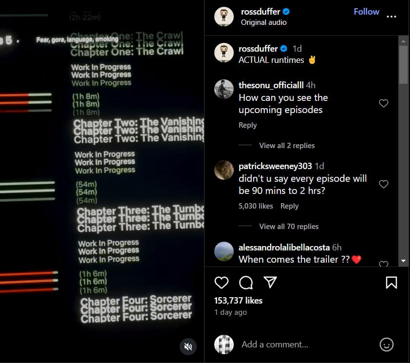 Stranger Things Maker reveals what fans are waiting for