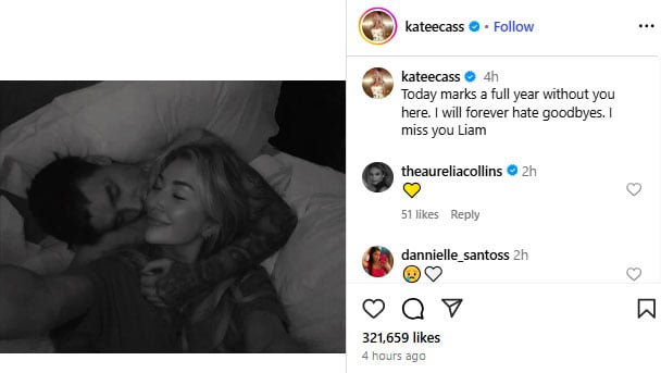 Kate Cassidy breaks hearts with poignant note on Liam Payne's death anniversary