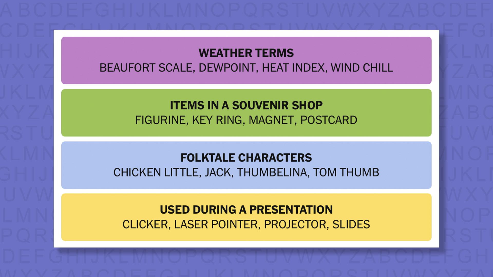 NYT Connections answers for game 859 on a purple background