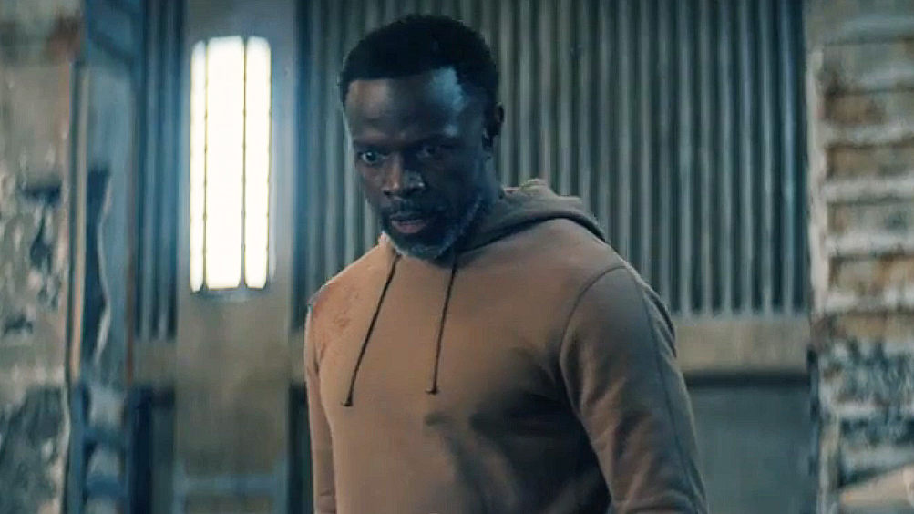 Polarity stares at Thomas Godolkin off camera in Gen V Season 2 Episode 8