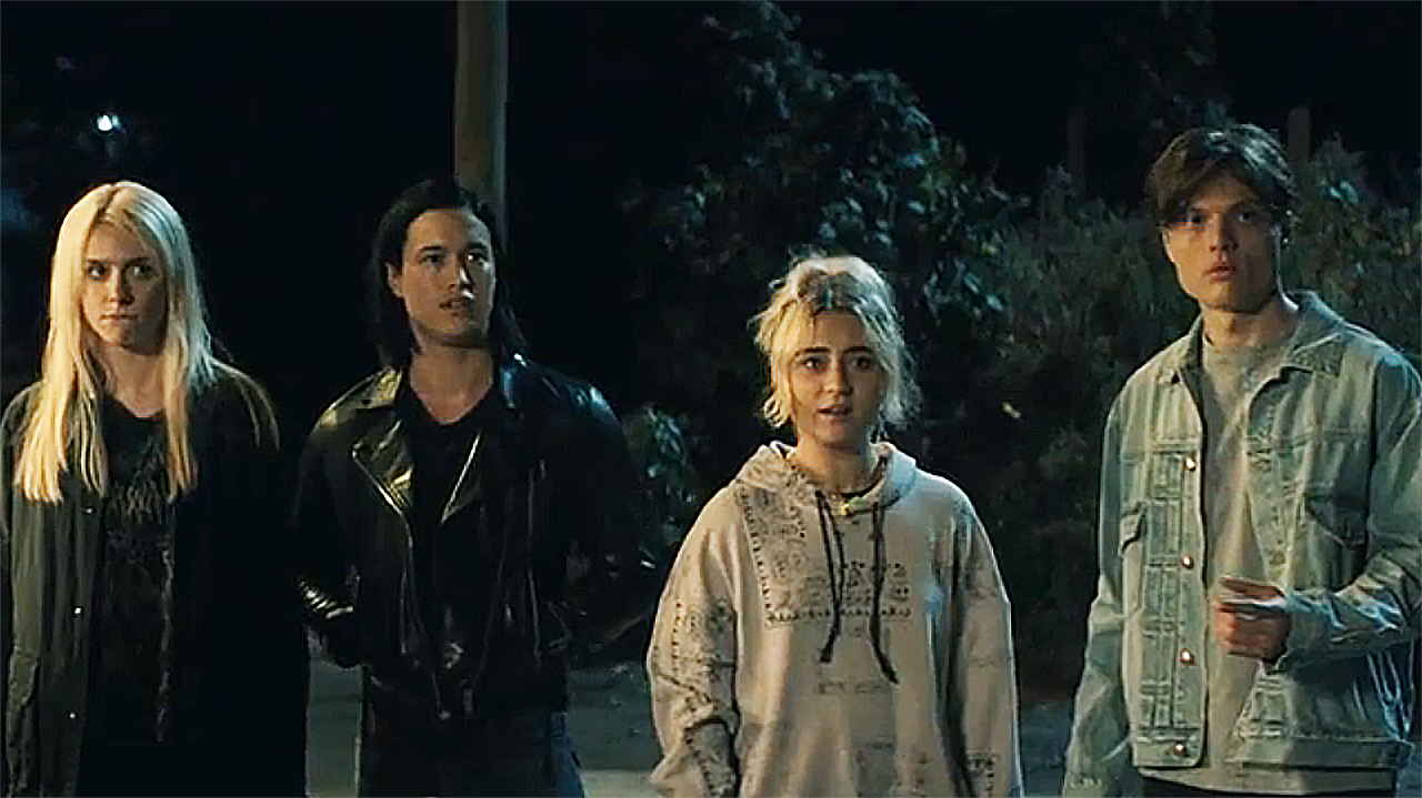 A close-up of Cate, Jordan, Emma and Sam in Gen V Season 2 Episode 8